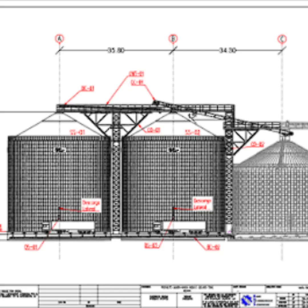 Nuevo Proyecto - México (2024) 2 Agri Technology Solutions se complace en anunciar un nuevo proyecto en México, se trata del suministro de dos (02) Silos fondo plano de 20.000Tn (20k Tn) Cada uno para almacenamiento de cereales para un total de 40k Tn, estando en este momento realizando todas las gestiones de movimiento de tierra y fabricación de Pilotes para tal fin; toso ello acompañado con un sistema de carga de 900 Tn/hr y todo su sistema de soportería o estructura para los transportadores de carga.