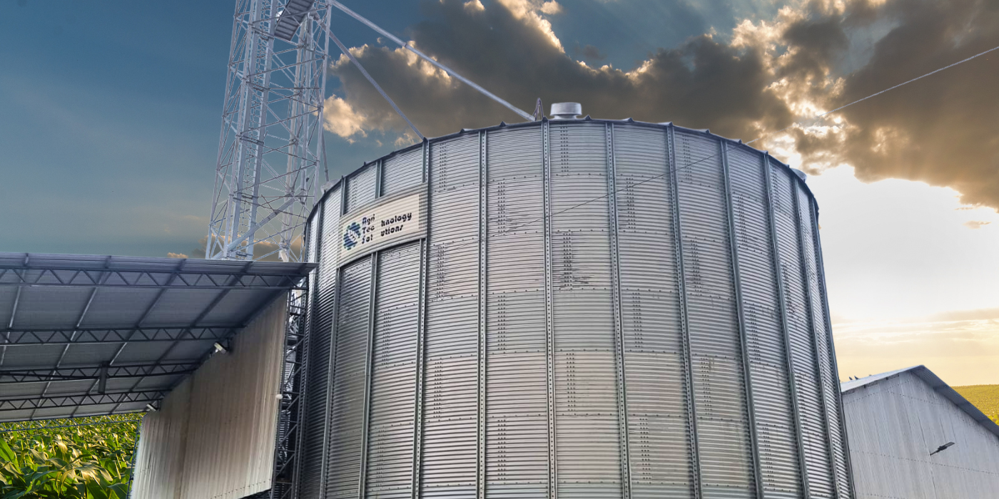 servicios 4 Infraestructura de silos de Agri Technology Solutions con sistemas de monitoreo en tiempo real.